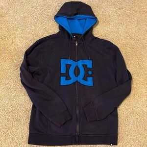 (SOLD) Distressed vintage dc hoodie